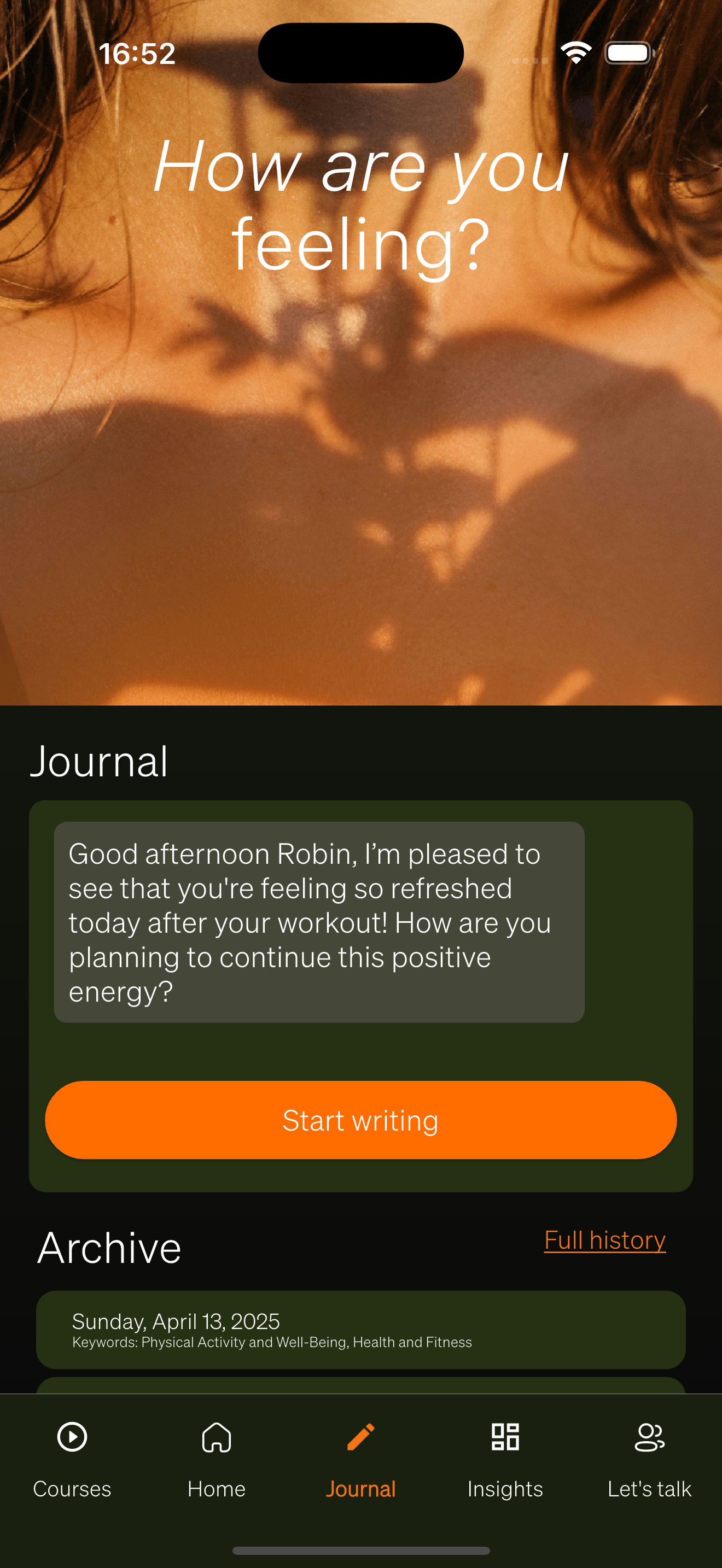 Interactive journaling with guided prompts